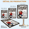 Plaque En Bois Personnalisée À Deux Couches Avec Support – Cadeaux D’Anniversaire De Mariage Pour Mari Et Femme, Lui Et Elle – Ensemble Depuis Le Premier Battement De Cœur