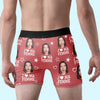 Boxer Homme Personnalisé Avec Photo – Cadeaux D’Anniversaire, De Noël Et De Mariage Pour Mari Et Femme, Pour Lui Et Pour Elle – Ton Sourire Me Donne De Mauvaises Idees