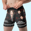 Boxer Homme Personnalisé Avec Photo – Cadeaux D’Anniversaire, De Noël Et De Mariage Pour Mari Et Femme, Pour Lui Et Pour Elle – Je Deviens Sage Seulement Apres Toi
