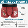 Boxer Homme Personnalisé – Cadeaux D’Anniversaire, De Noël Et De Mariage Pour Mari Et Femme, Pour Lui Et Pour Elle – J'aime Chaque Centimètre De Toi