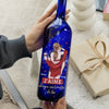 Lampe-Bouteille Bleue Personnalisée – Cadeaux D’Anniversaire De Mariage Pour Mari Et Femme, Lui Et Elle – Aimer Doucement Chaque Jour