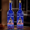 Lampe-Bouteille Bleue Personnalisée – Cadeaux D’Anniversaire De Mariage Pour Mari Et Femme, Lui Et Elle – Nos Cœurs Savent Le Chemin