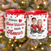 Mug Personnalisé Bicolore – Cadeaux D’Anniversaire Et De Mariage Pour Mari Et Femme, Pour Lui Et Pour Elle – Là Où Notre Amour Bat Le Plus Fort