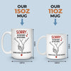 Mug Personnalisé Bicolore – Cadeaux D’Anniversaire Et De Mariage Pour Mari Et Femme, Pour Lui Et Pour Elle – Là Où Notre Amour Bat Le Plus Fort
