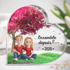 Plaque Acrylique Personnalisée En Forme De Cœur – Cadeaux D’Anniversaire De Mariage Pour Mari Et Femme, Lui Et Elle – Là Où Notre Amour Bat Le Plus Fort