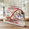 Plaque Acrylique Personnalisée En Forme De Rectangle Horizontal – Cadeaux D’Anniversaire De Mariage Pour Mari Et Femme, Lui Et Elle – Deux Cœurs, Une Vie