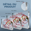Plaque Acrylique Personnalisée En Forme De Rectangle Horizontal – Cadeaux D’Anniversaire De Mariage Pour Mari Et Femme, Lui Et Elle – Deux Cœurs, Une Vie