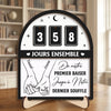 Panneau De Suivi En Bois Personnalisé – Cadeaux D’Anniversaire De Mariage Pour Mari Et Femme, Lui Et Elle – Pour Toujours Et À Jamais