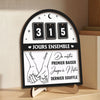 Panneau De Suivi En Bois Personnalisé – Cadeaux D’Anniversaire De Mariage Pour Mari Et Femme, Lui Et Elle – Pour Toujours Et À Jamais