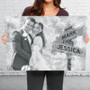 Cadeau Toile Horizontale Personnalisée Avec Photo Pour Couple – Vie Douce Ensemble