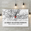 Cadeau Toile Horizontale Personnalisée Avec Photo Pour Couple – Je Serai Toujours Là