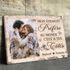 Cadeau Toile Horizontale Personnalisée Avec Photo Pour Couple – Ensemble Ça Suffit