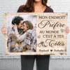 Cadeau Toile Horizontale Personnalisée Avec Photo Pour Couple – Ensemble Ça Suffit