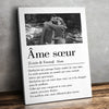 Cadeau Toile Verticale Personnalisée Avec Photo - Pour Couple – Mon Cœur T’appartient