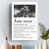 Cadeau Toile Verticale Personnalisée Avec Photo - Pour Couple – Mon Cœur T’appartient