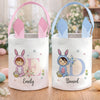 Panier Lapin Personnalisé – Cadeau De Pâques Pour Enfants – Petit Trésor De Pâques
