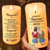 Bougie LED Personnalisée – Cadeau Fête Des Mères Pour Maman – Ton Amour Est Ma Force