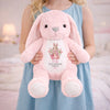 Peluche Lapin Personnalisée – Cadeau De Pâques Pour Bébé – Douceur À Câliner