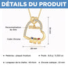 Collier Cœur Personnalisé - Cadeau Pour Maman - Je T'aimerai Toujours, Maman