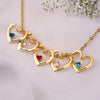 Collier Cœur Avec Pierre De Naissance Personnalisé – Cadeau Fête Des Mères Pour Maman – Je T’Aime, Maman