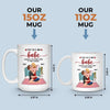 Tasse Personnalisée – Cadeaux D’Anniversaire De Mariage Pour Mari Et Femme, Pour Lui Et Pour Elle – À Tes Côtés, Je Trouve Paix, Courage Et Douceur