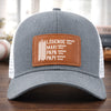 Casquette Avec Patch En Cuir Personnalisée – Cadeau Pour Papa, Papi – L’Homme Que Nous Admirons