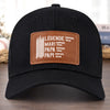 Casquette Avec Patch En Cuir Personnalisée – Cadeau Pour Papa, Papi – L’Homme Que Nous Admirons