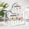 Plaque Acrylique En Forme De Cœur Personnalisée – Cadeau Pour Maman, Mamie – Devenir Mamie Avec Grâce