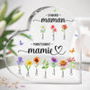 Plaque Acrylique En Forme De Cœur Personnalisée – Cadeau Pour Maman, Mamie – Devenir Mamie Avec Grâce