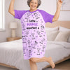 T-Shirt De Nuit Femme Personnalisé – Cadeau Pour Mamie – Doux Rêves Et Tendres Moments