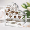 Plaque Acrylique En Forme De Cœur Personnalisée – Cadeau Pour Mamie – Un Amour Partagé Pour Toujours