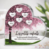 Plaque Acrylique En Forme De Cœur Personnalisée – Cadeau Pour Mamie – Une Histoire D’Amour Familiale
