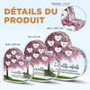 Plaque Acrylique En Forme De Cœur Personnalisée – Cadeau Pour Mamie – Une Histoire D’Amour Familiale