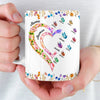 Mug Personnalisé – Cadeau Pour Mamie, Maman – Un Amour Qui Traverse Les Générations