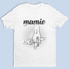 T-Shirt Unisexe Personnalisé – Cadeau Pour Maman, Mamie - L’amour Commence Avec Mamie