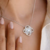 Collier Nœud D’Amour Personnalisé – Cadeau Pour Maman, Fille – Avec Tout Mon Amour