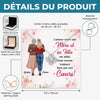 Collier Nœud D’Amour Personnalisé – Cadeau Pour Maman, Fille – Avec Tout Mon Amour