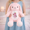 Peluche Lapin Personnalisée – Cadeau De Pâques Pour Bébé – Mon Petit Trésor