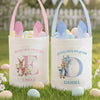 Panier Lapin Personnalisé – Cadeau De Pâques Pour Enfants – Pour Ramasser Des Souvenirs Pleins De Douceur