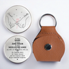Porte-Bonheur De Poche Personnalisé – Cadeaux D’Anniversaire Et De Mariage Pour Mari Et Femme, Pour Lui Et Pour Elle – Mon Cœur T’Accompagne Partout