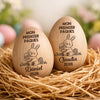 Hochet Œuf En Bois Personnalisé – Cadeau De Pâques Pour Bébé – Le Printemps Commence Ici
