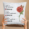 Coussin Personnalisé – Cadeau Pour Mamie – Entourée D’Amour