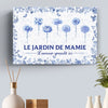 Toile Horizontale Personnalisée – Cadeau Pour Mamie, Maman – Un Jardin S'épanouit Avec Amour