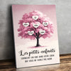 Toile Horizontale Personnalisée – Cadeau Pour Mamie, Maman – L'Amour Grandit Ici