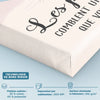 Toile Horizontale Personnalisée – Cadeau Pour Mamie, Maman – L'Amour Grandit Ici