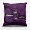 Coussin Personnalisé – Cadeau Pour Mamie – Chaque Battement De Cœur Pense À Toi