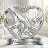 Plaque Acrylique Personnalisée – Cadeau Pour Mamie, Maman – Un Amour Qui Nous Unit Pour Toujours