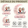 Plaque Acrylique Personnalisée – Cadeau Pour Maman, Fille – Ensemble, À Jamais Liées Par L’Amour