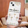 Coque De Téléphone Transparente Personnalisée – Cadeau Pour Mamie – Toujours À Tes Côtés