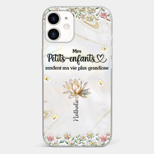 Coque De Téléphone Transparente Personnalisée – Cadeau Pour Mamie – Toujours À Tes Côtés